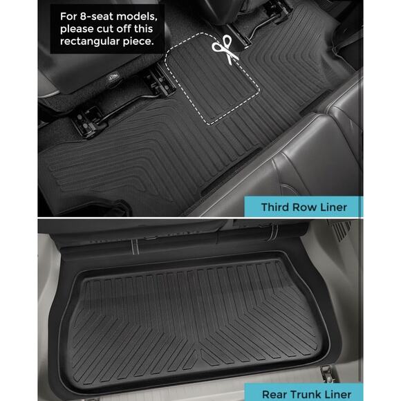 Chrysler Pacifica 2017-24 Floor Mats & Cargo Liner *Check Fitment In Last Photo - Picture 3 of 5
